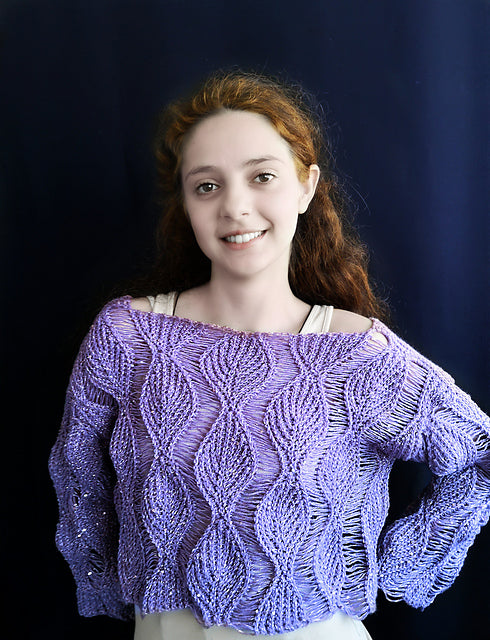 Pullover Leafy Crochet Pattern