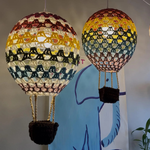 Air Balloon Lamp Crochet Pattern