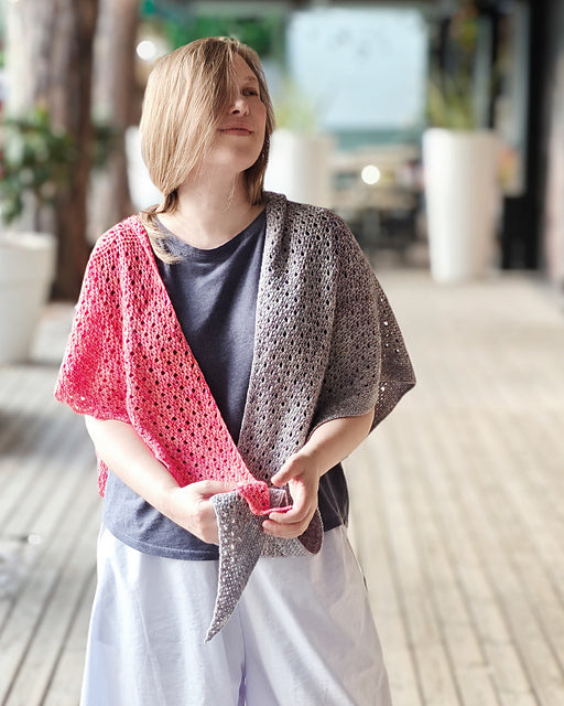 Airy Eyelet Shawl Crochet Pattern