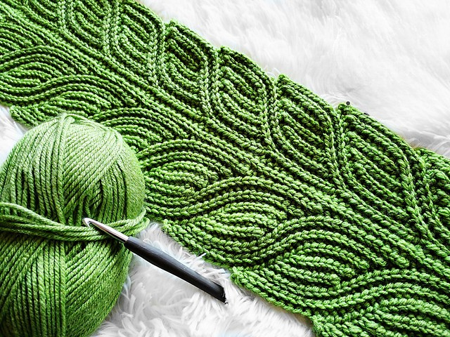 Foliage Scarf Crochet Pattern