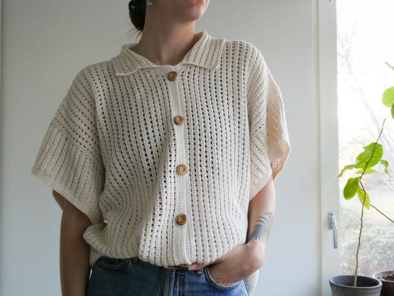 Button Up Shirt Crochet Pattern
