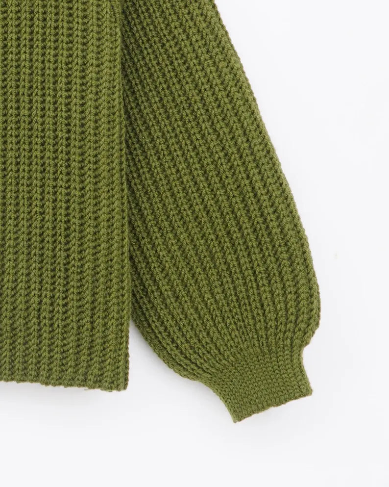 Ribbed Cardigan Crochet Pattern