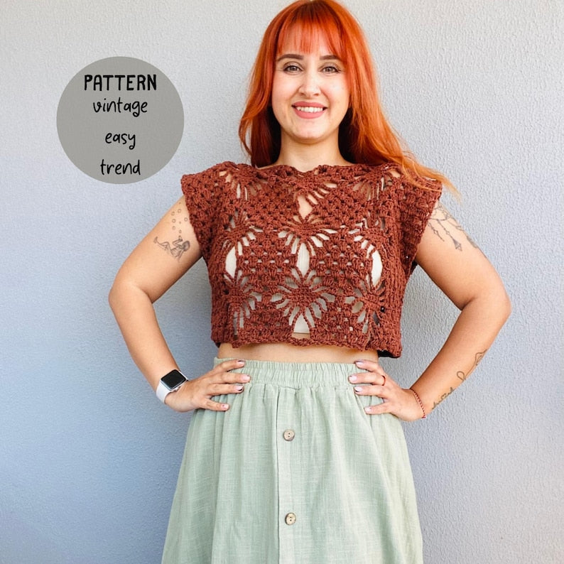 Vintage Mesh Shrug Crochet Pattern