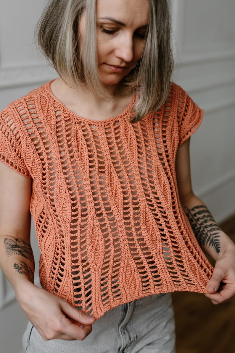 Lace Flow Top Crochet Pattern