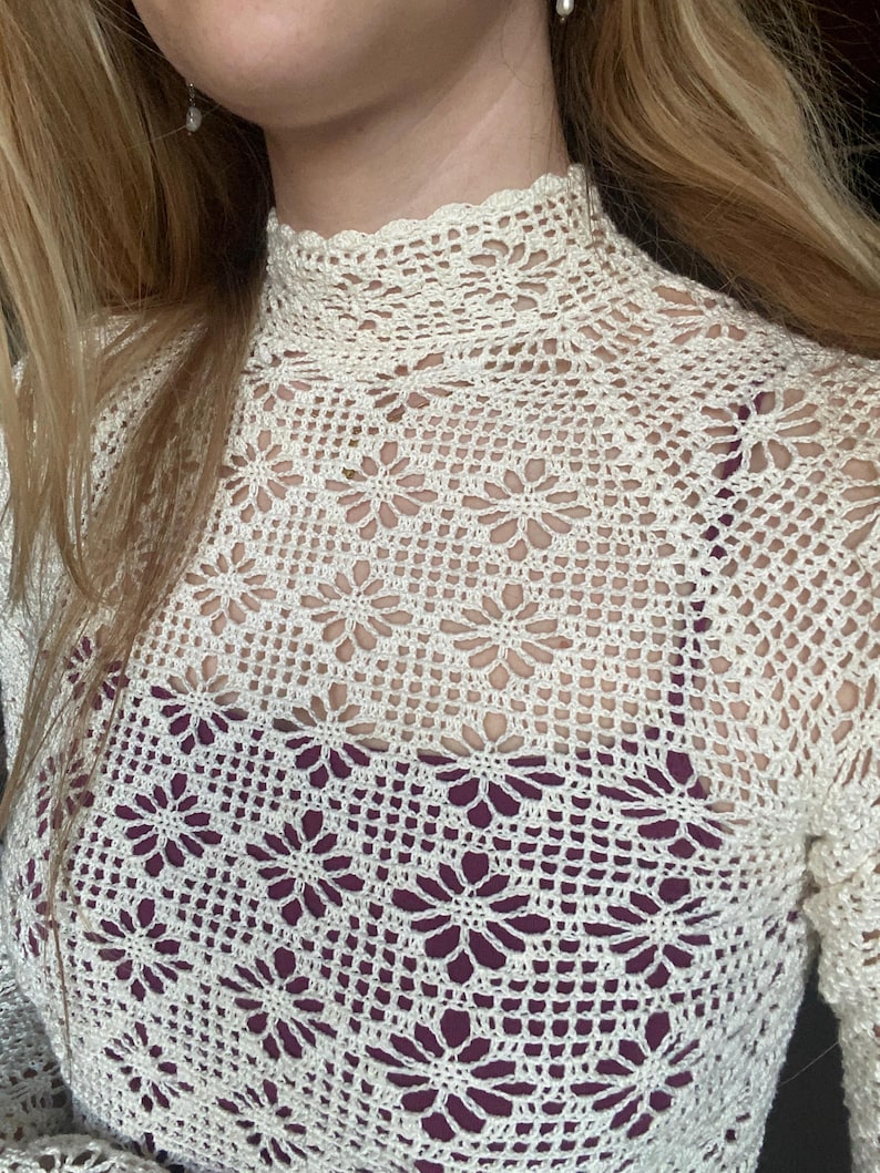 Diamond Lace Top Crochet Pattern
