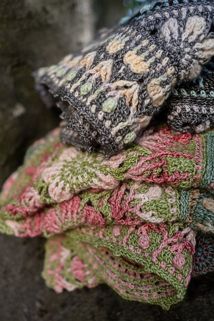Floral Mosaic Blanket Crochet Pattern