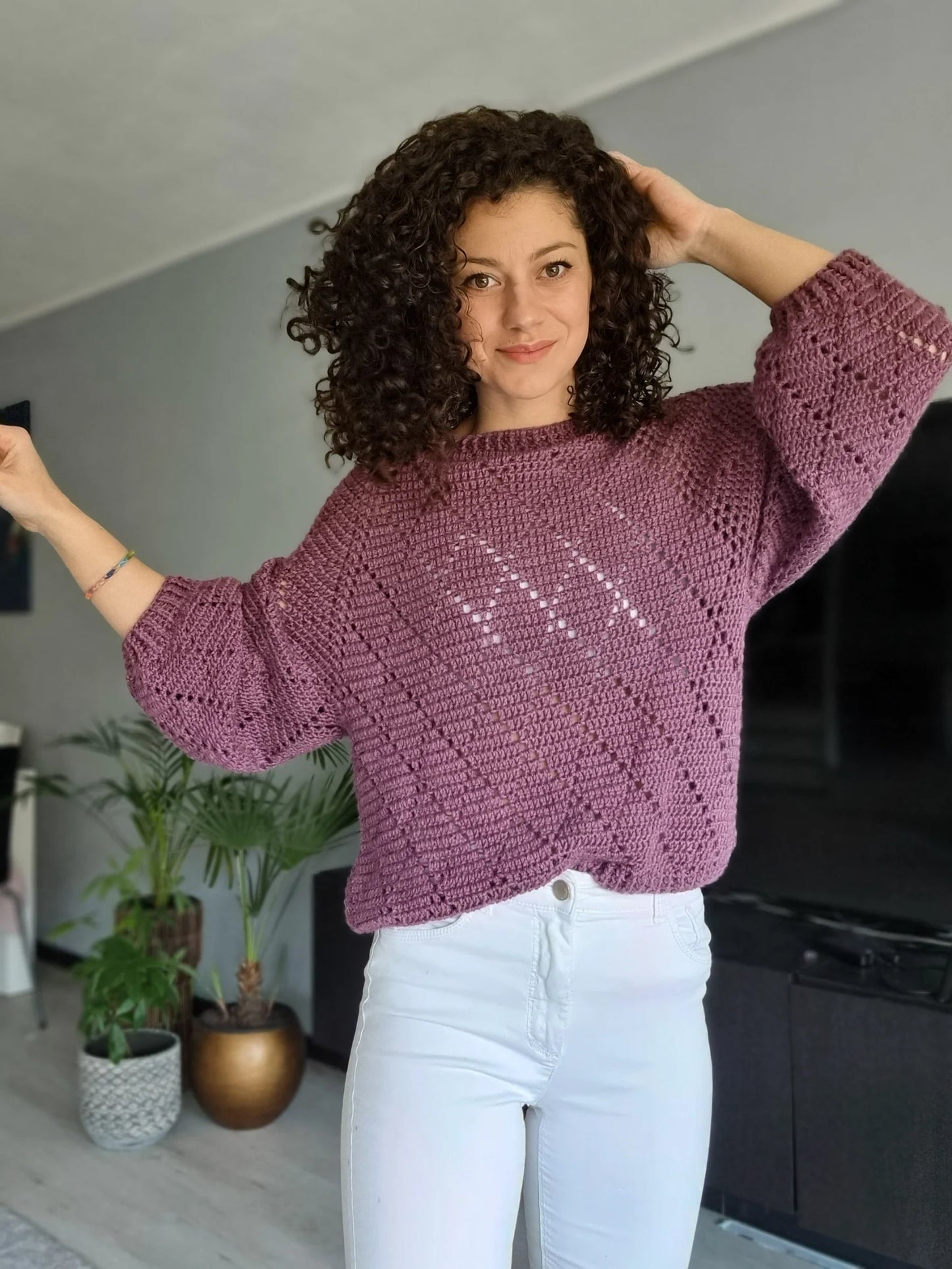 Ribbed Sweater Crochet Pattern