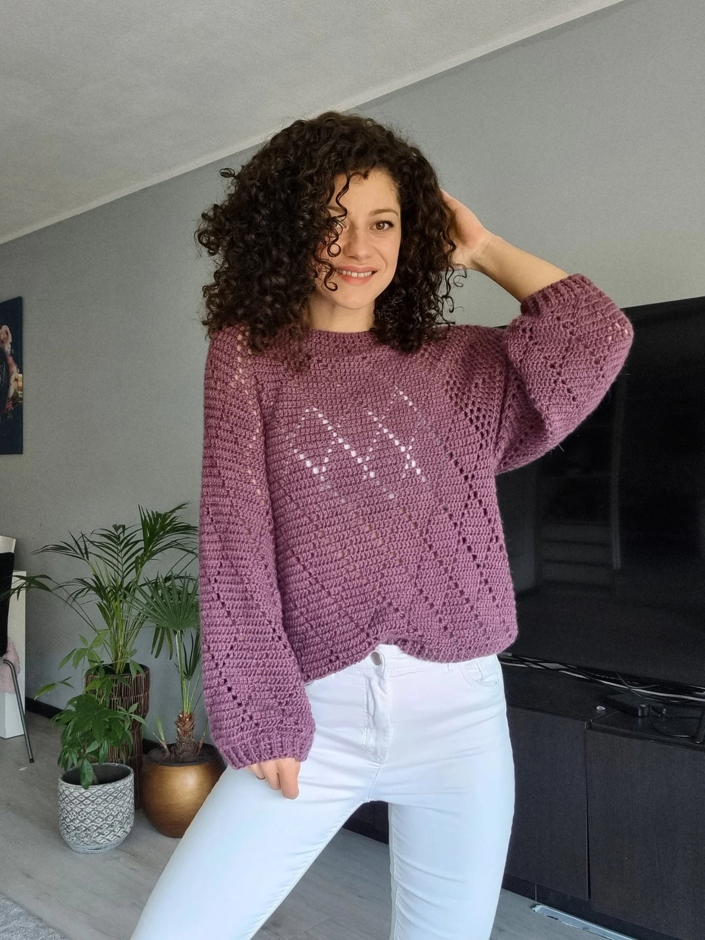 Ribbed Sweater Crochet Pattern