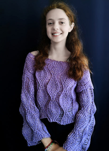 Pullover Leafy Crochet Pattern