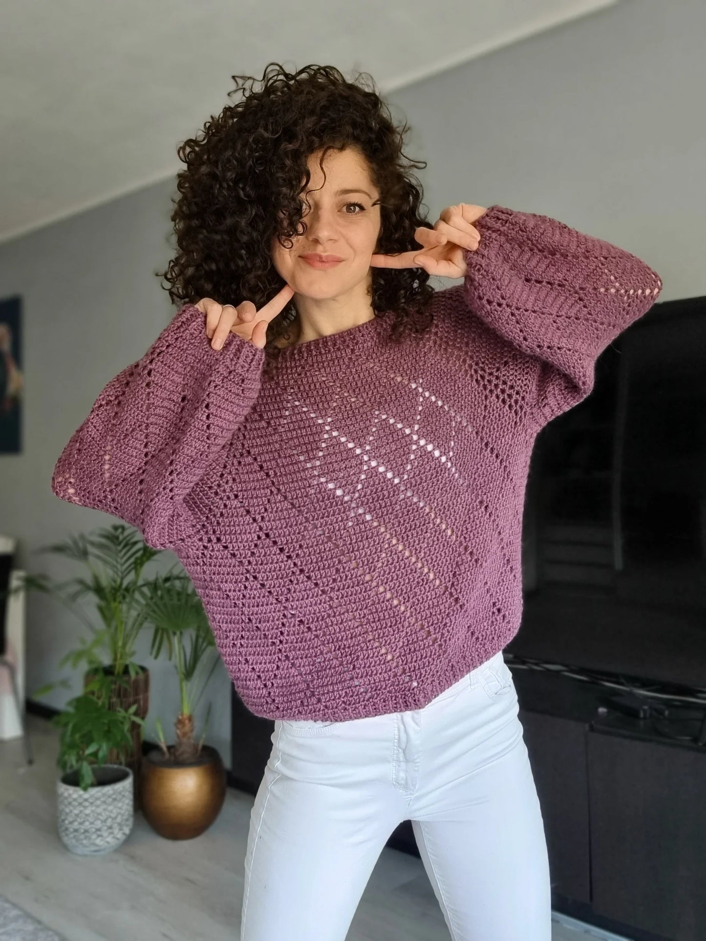 Ribbed Sweater Crochet Pattern