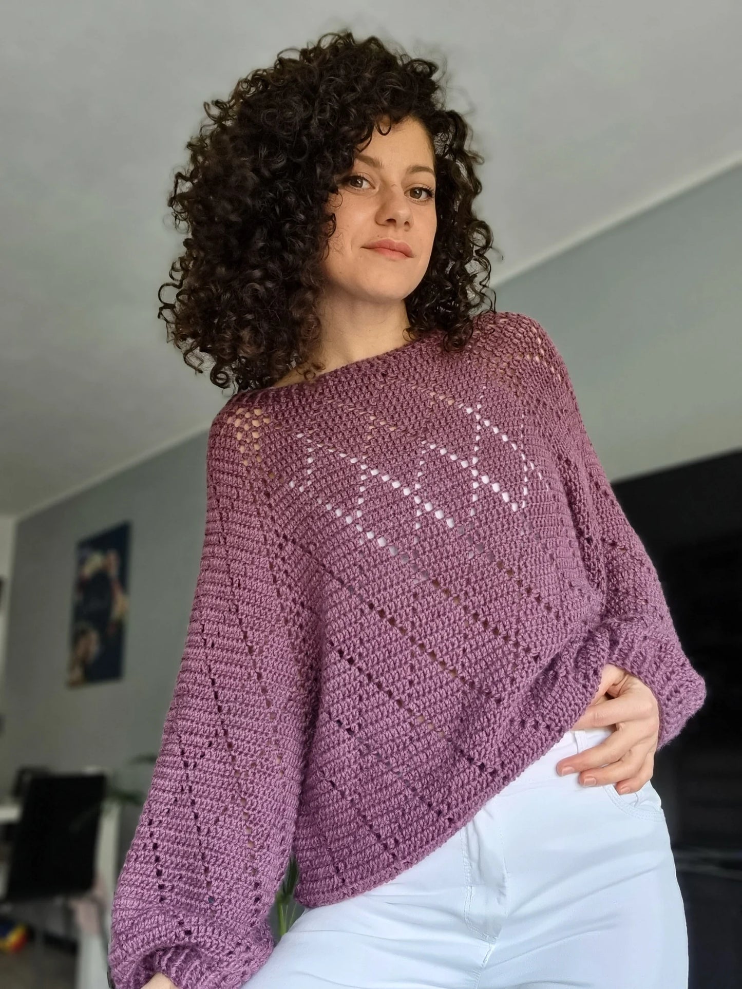 Ribbed Sweater Crochet Pattern