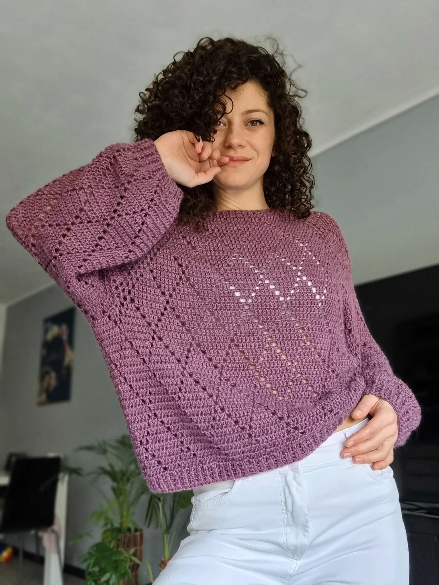 Ribbed Sweater Crochet Pattern