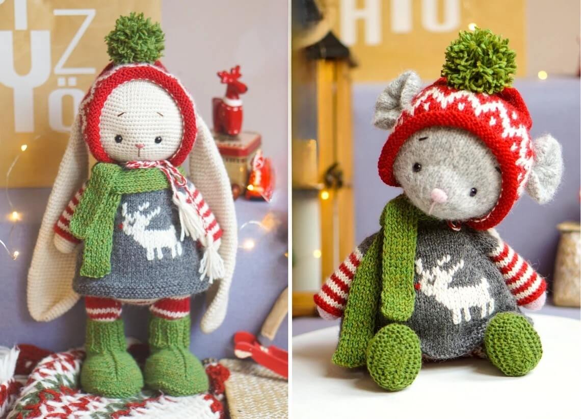 Toy Clothes Knitting Pattern Christmas Gnome Craftely