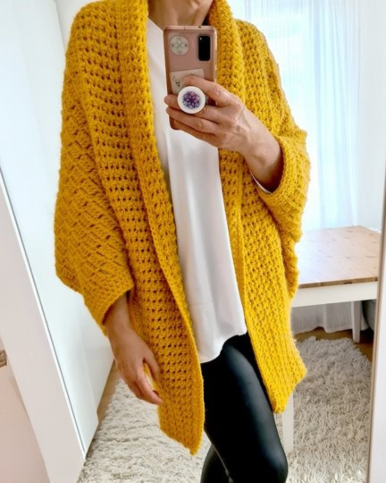 Easy Oversized Cardigan Crochet Pattern