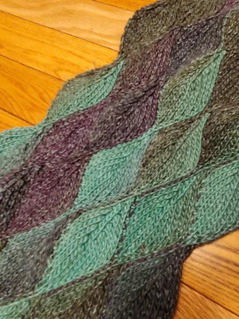 Leafy  Scarf Crochet Pattern