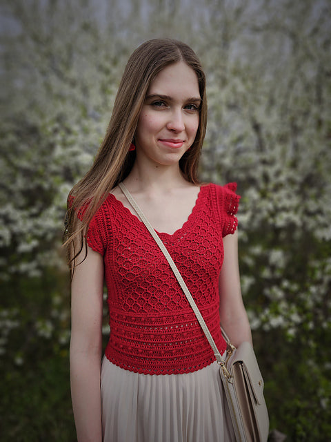 Top‑Down Lace Crochet Pattern