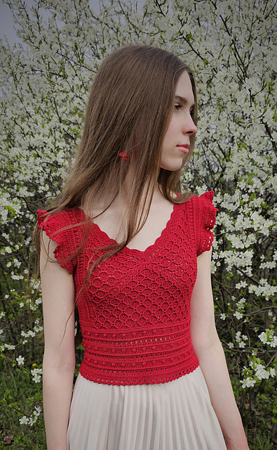 Top‑Down Lace Crochet Pattern