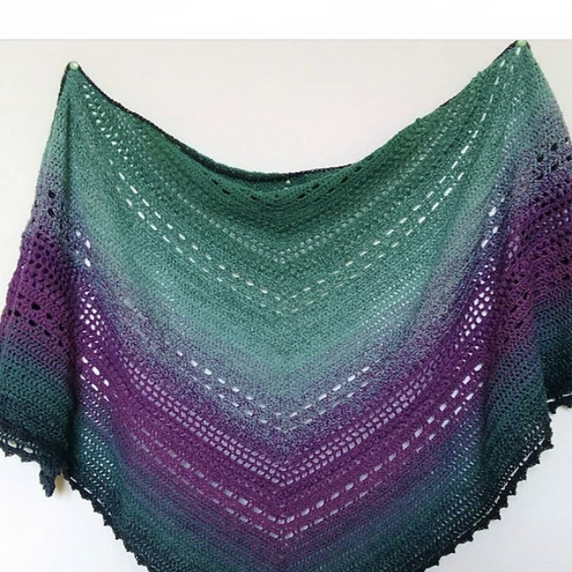 Gradient Shawl Crochet Pattern