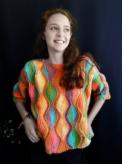 Pullover Leafy Crochet Pattern