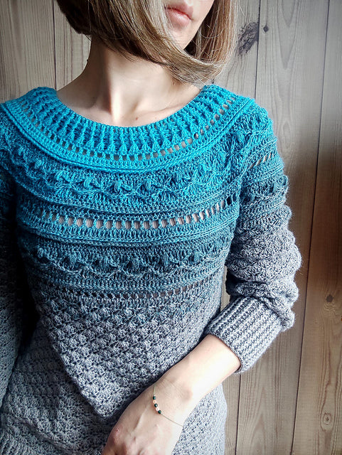 Lightweight Lace Sweater Crochet Pattern