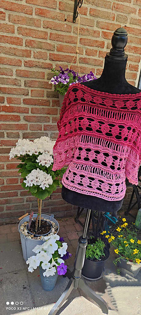 Boat‑Neck Top Crochet Pattern