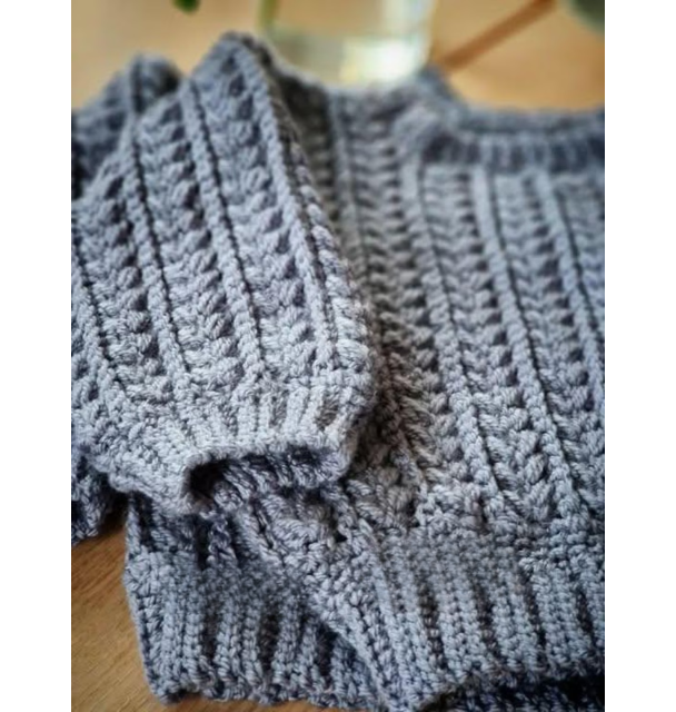 Baby Cable Sweater Crochet Pattern