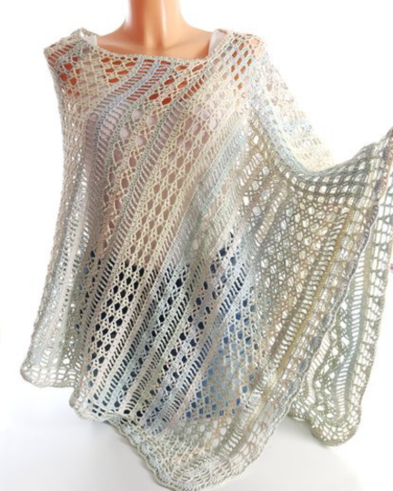 Mixed Stitch Poncho Crochet Pattern