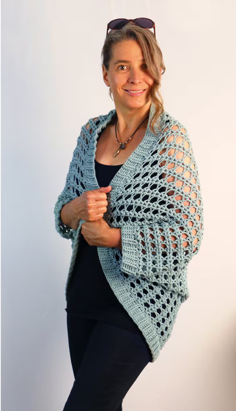 Openwork Shrug Crochet Pattern