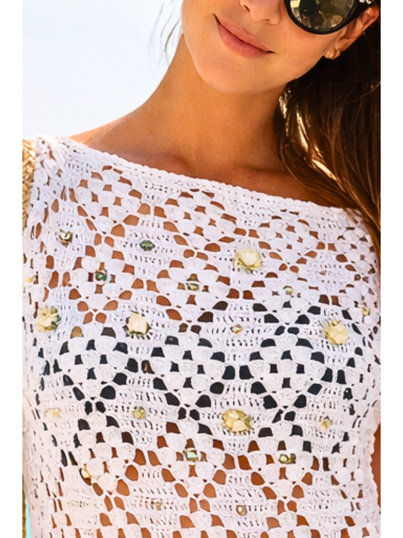 Boho Beach Tunic Crochet  Pattern