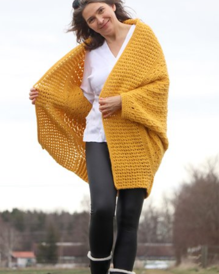 Easy Oversized Cardigan Crochet Pattern