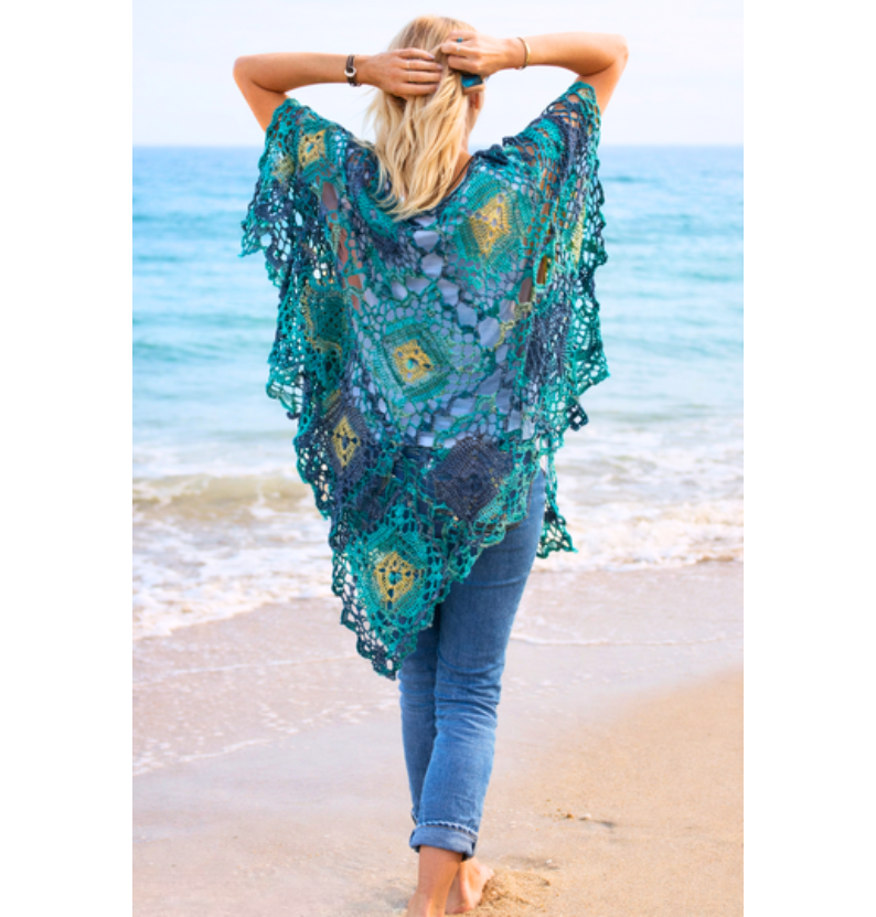 Tropical Poncho Crochet Pattern