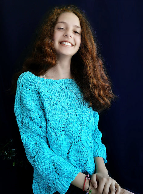 Pullover Leafy Crochet Pattern
