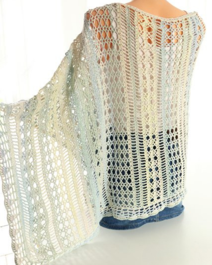 Mixed Stitch Poncho Crochet Pattern