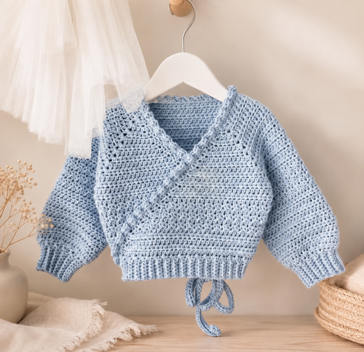 Kids Ballet Cardigan Crochet Pattern