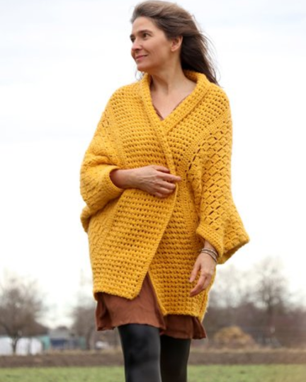 Easy Oversized Cardigan Crochet Pattern