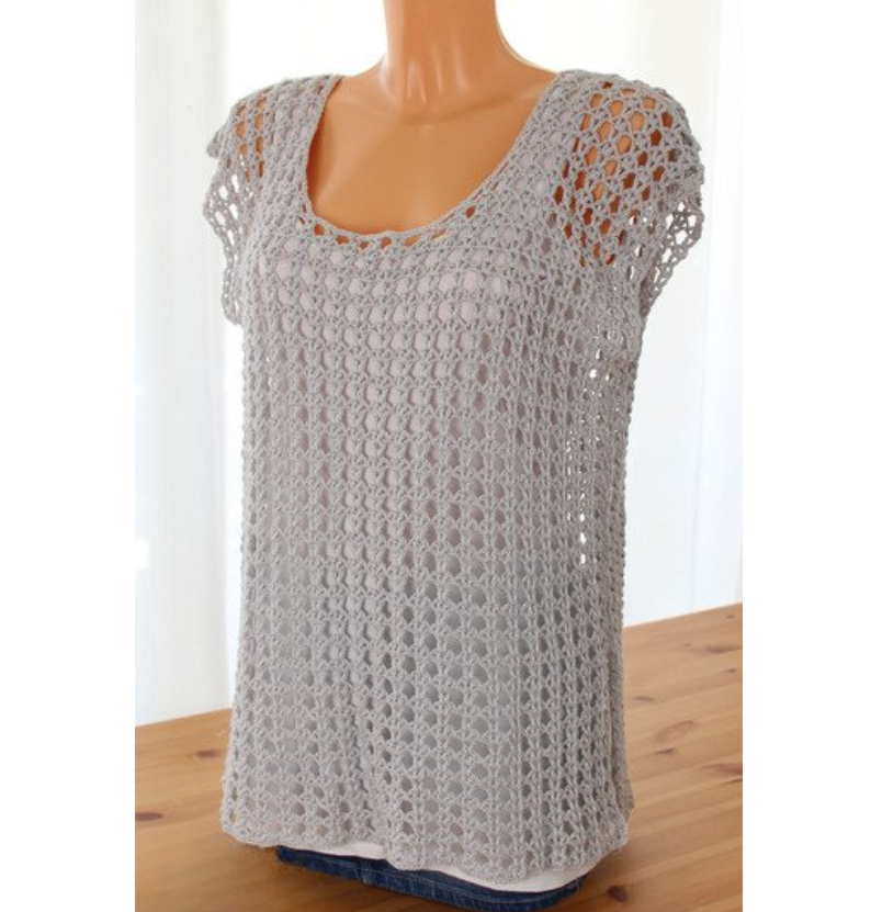 Summer Mesh Top Crochet Pattern