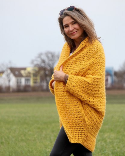 Easy Oversized Cardigan Crochet Pattern