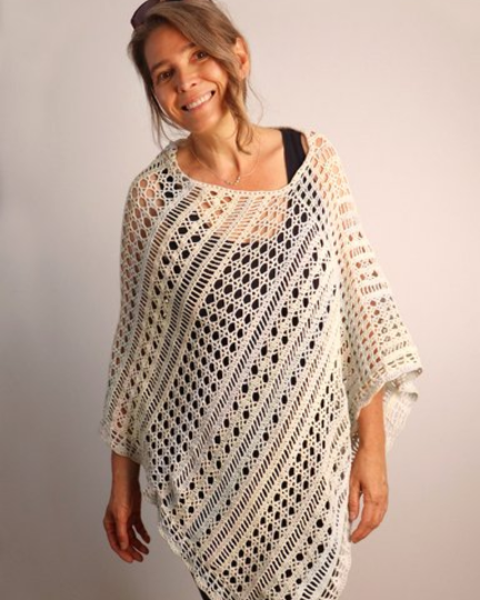 Mixed Stitch Poncho Crochet Pattern