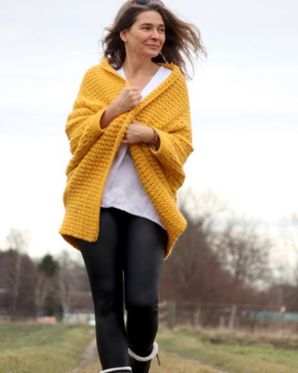 Easy Oversized Cardigan Crochet Pattern