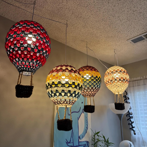 Air Balloon Lamp Crochet Pattern