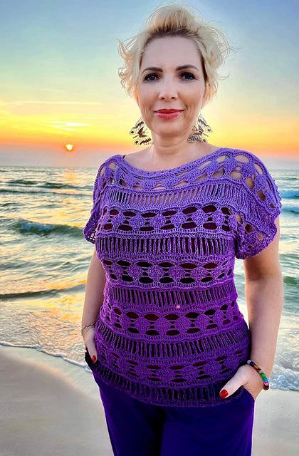 Boat‑Neck Top Crochet Pattern