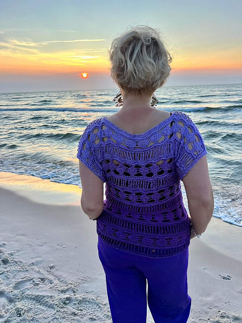 Boat‑Neck Top Crochet Pattern