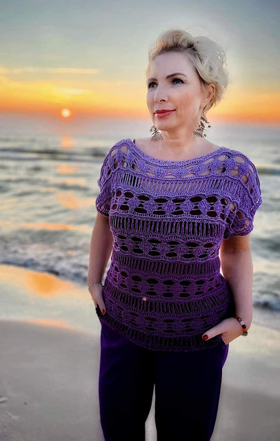 Boat‑Neck Top Crochet Pattern