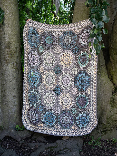 Floral Mosaic Blanket Crochet Pattern