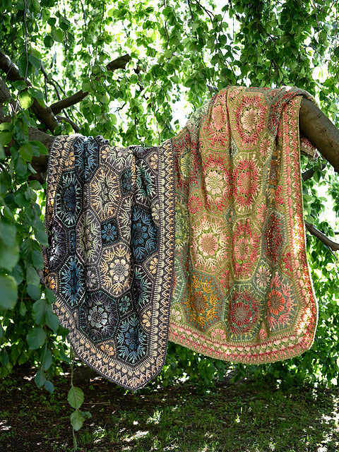 Floral Mosaic Blanket Crochet Pattern