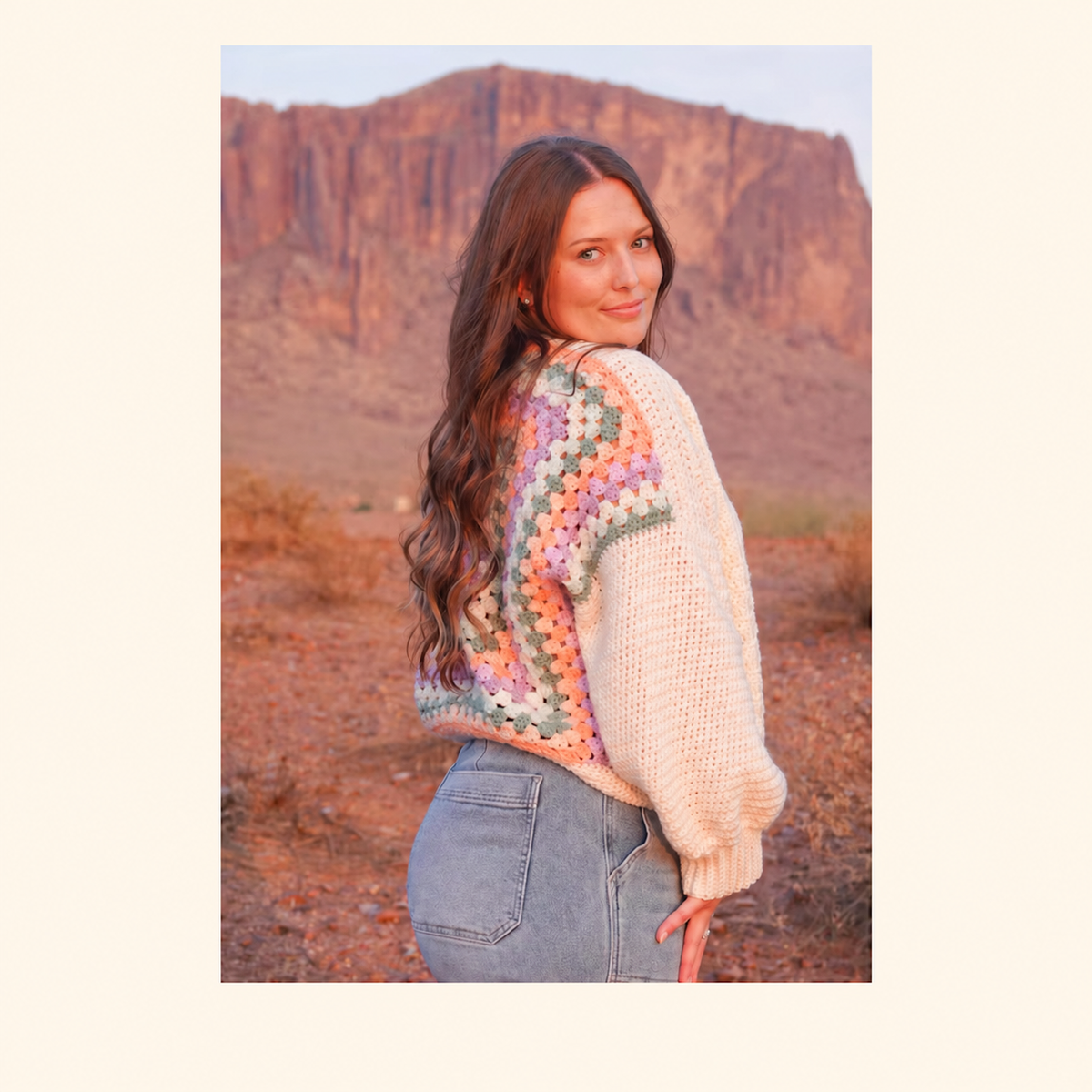 Granny Square Cardigan Crochet Pattern