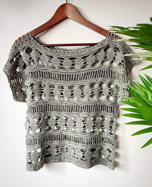 Boat‑Neck Top Crochet Pattern