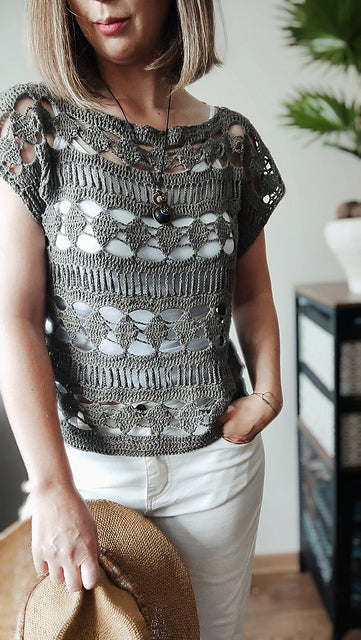 Boat‑Neck Top Crochet Pattern