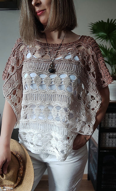 Boat‑Neck Top Crochet Pattern