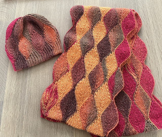 Leafy  Scarf Crochet Pattern